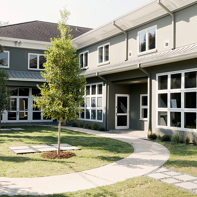 the back of lovett center