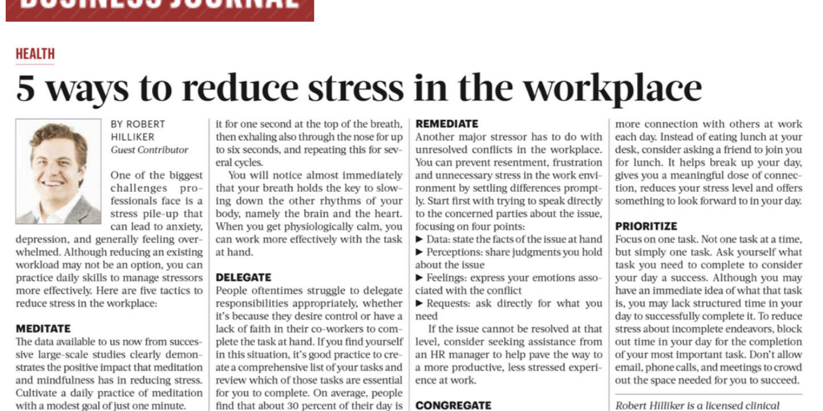 5 Ways to Reduce Stress