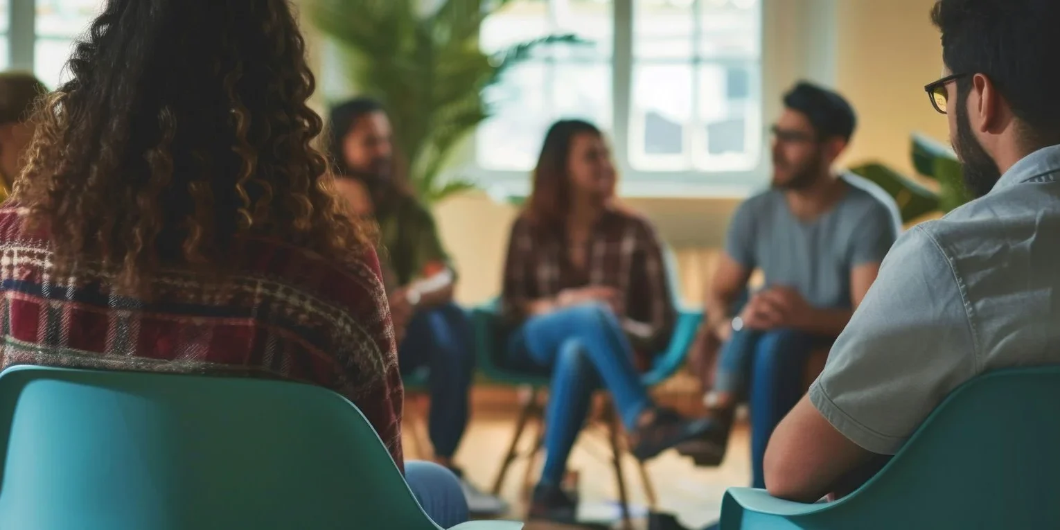 therapist explains the iop vs op treatment guide to a therapy group